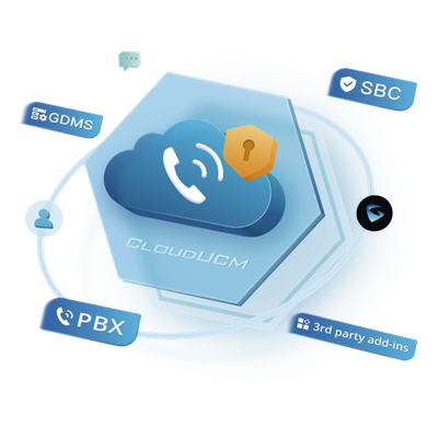 GRANDSTREAM - Conmutador IP en la nube / Hasta 100 extensiones / 32 llamadas simultáneas / 4 GB almacenamiento / SBC integrado