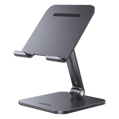 UGREEN - Soporte para Tablet / Ajustable 5-135° / Altura 7.1-9.1 pulgadas / Carga Máxima 1 kg / Aluminio / Plegable
