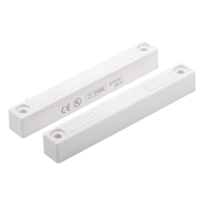 SFIRE - Contacto Magnético para Puertas y Ventanas / GAP 70 mm / Perfil Delgado / Operación NC / 12 VCC