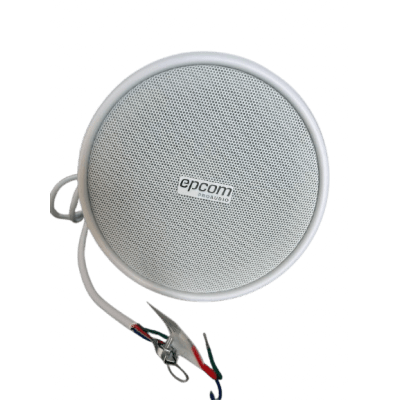 EPCOM PROAUDIO - Altavoz Colgante 5" | 10-20W | 70/100V | Respuesta 130-18KHz | Blanco | Sensibilidad 90dB
