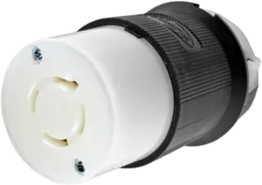 HUBBELL - Conector  Industrial con Bloqueo de Media Vuelta / 20A 480V AC / 3 Polos 4 Hilos Trifásico con Tierra / L16-20R / IP20.