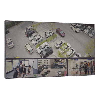 HIKVISION - Pantalla LCD 55" para Videowall / Entrada HDMI - VGA - DVI - DP / Monitor Robusto / Bisel Delgado (3.5 mm) / Daisy Chain (Conexion en Cadena sin Software)