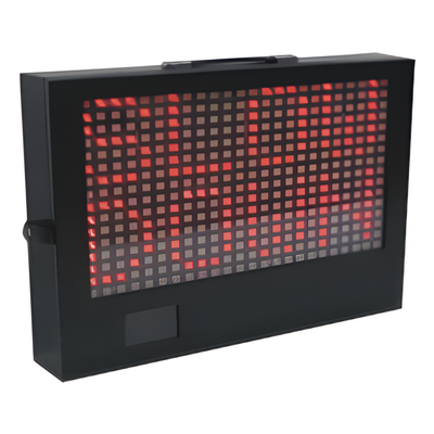 ACCESSPRO - Radar de Velocidad con Mensaje / LED Ámbar/Rojo / 59x36 cm / 200 m (656 pies) / 24.150 GHz Banda K / ±1 mph