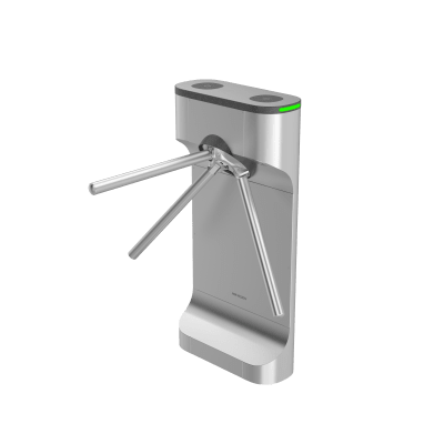 HIKVISION - Torniquete Trípode con Diseño Slim Ultra Estético / Uso Rudo / LEDs Indicador de Entrada y Salida / Acero Inoxidable / Exterior Protegido