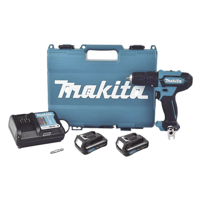 MAKITA - Taladro Percutor Inalámbrico / 12V / 3/8 pulg / 0-450 0-1700 RPM / 2 Velocidades / 1.5 Ah Li-Ion / 193 mm / 0.63 pies