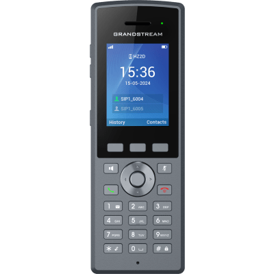 GRANDSTREAM - Teléfono Inalámbrico DECT HD Reforzado DP735 / 20 Cuentas SIP / Pantalla TFT LCD 2.4 Pulgadas / Alcance 400 m Exteriores / IP67 / Audio Full HD / Batería 2000 mAh / Compatible con Estaciones Base DP750, DP752, DP755