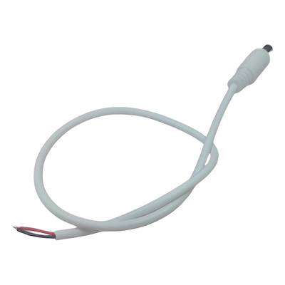EPCOM POWERLINE - Cable de Alimentación DC / Conector Macho 5.5 x 2.1 mm / Calibre 22AWG / Longitud 30 cm / Forro Blanco / Polarizado