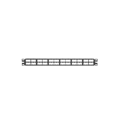 PANDUIT - Panel de Parcheo Modular Mini-Com (Sin Conectores), Plano, Sin Blindaje, Alta Densidad, Números Pre-impresos, de 48 Puertos, 1 UR