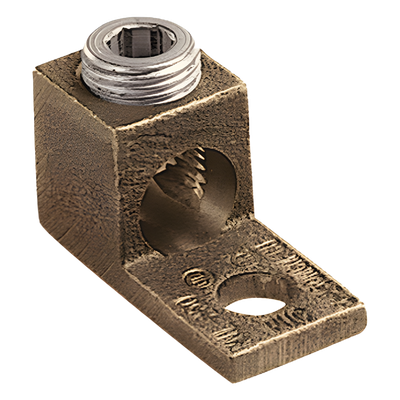 PANDUIT - Terminal Tipo Lengüeta Recta / Cobre / Cal. 8 a 1/0 AWG / Orificio 5/16" (7.9 mm) / Barril Único / UL Listed y CSA