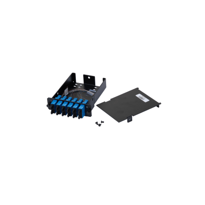 PANDUIT - Placa Acopladora de Fibra Óptica FAP, Con 12 Pigtails y 6 Conectores SC Duplex (12 Fibras), Para Fibra Monomodo OS1/OS2, Color Azul