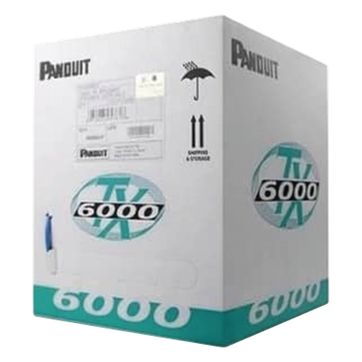 PANDUIT - Bobina Cable UTP / Categoría 6 Mejorado / 305 m (1000 ft) / 23 AWG / 4 Pares / PVC CM / Reelex