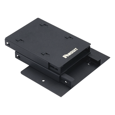 PANDUIT - Soporte para 2 Casetes HD Flex / 12 Puertos / 4.1" (104.1 mm) Ancho / 5.98" (151.9 mm) Alto / Negro