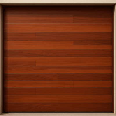ACCESSPRO - Puerta de Garage / Estilo Americano / Acabado Laminado Madera Clara / 8x8 Pies (2.4x2.4 m) / Panel Calibre 26 / Poliuretano 42mm
