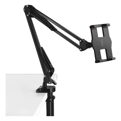UGREEN - Soporte para Tableta con Brazo tipo Perezoso / Brazo Ajustable y Cabezal de 360° / 3 Perillas de Ajuste / Soporta dispositivos de 4'' a 12.9'' de hasta 1.5 KG / ABS + Metal de Alta Calidad.