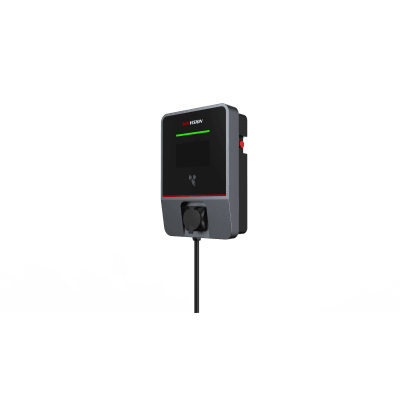 HIKVISION - Estación de Carga AC para Vehículos Eléctricos Montaje en Pared / 22 kW / IEC62196-Type2 / 7" LCD / Protecciones Múltiples / IP55 IK07 / 4G-WiFi-Ethernet / OCPP Compatible