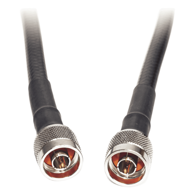 EPCOM - Cable Coaxial Conectorizado / 30 m (98.4 ft) / N Macho en Ambos Extremos / LMR400 Equivalente / Blindaje >90 dB / 50 Ohm