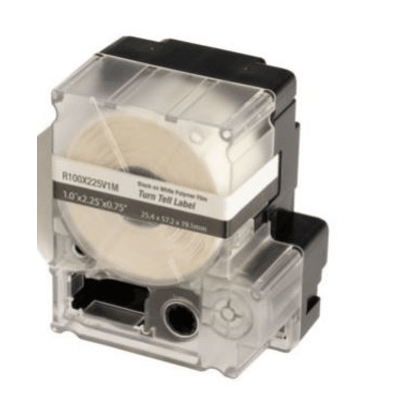 PANDUIT - Casete de 75 Etiquetas Autolaminadas Turn-Tell, Con Rotación para Mejor Visibilidad, para Cables Categoría 6 FTP y Categoría 6a/10Gig, Calibre AWG 8 - 4