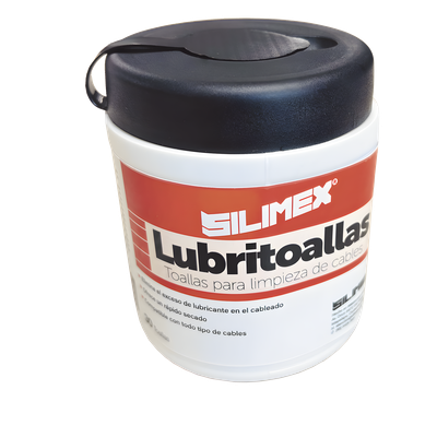SILIMEX - Lubritoallas para Cables / Doble Textura Rugosa y Suave / pH Neutro 7.0 / Secado Rápido / Envase Dispensador 30 Piezas