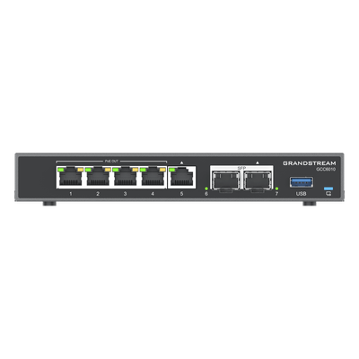 GRANDSTREAM - Router Firewall / IP PBX 24 Usuarios / Switch PoE 4 Puertos / SFP 2.5G / VPN 2.5 Gbps / 3x WAN Configurables