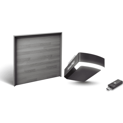 ACCESSPRO - Kit Puerta de Garage 20x9 Pies / Insulada 43 mm / Motor FS1000M 1/2 HP / Interfaz WiFi ACCESSWIFI / Extensión de Riel / Incluye 3 Controles
