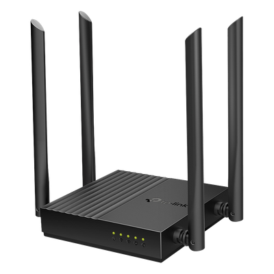 TP-LINK - Router Inalámbrico / AC1200 / Doble Banda / MU-MIMO 2x2 / 4 Puertos LAN Gigabit / EasyMesh / Beamforming