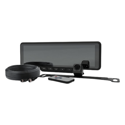 ECCO - Sistema de Reversa para Vehículos Comerciales / Monitor LCD 9" / Cámara 1080p / Lente Gran Angular 170° / Visión Nocturna / Expandible a 2 Cámaras