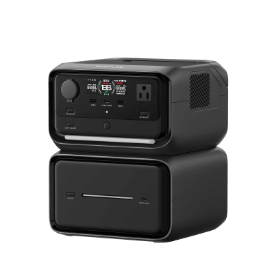 ECOFLOW - EcoFlow River 3 | Estación de Energía Portátil 858Wh Litio LFP / 2 AC 300 W (Max. 550W) / 1 USB-C 100W / 2 USB -A 12W / Cargador de Coche 8A a 12 o 24V / Conectividad WiFi y Bluetooth (App) / Carga Solar 110W Max.