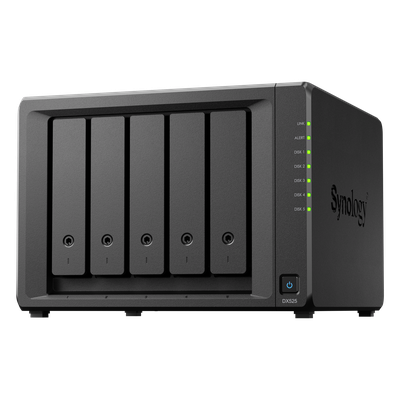 SYNOLOGY - Unidad de Expansión NAS / 5 Bahías SATA / Intercambio en Caliente / USB Tipo-C / HDD y SSD 2.5" y 3.5"