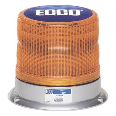ECCO - Baliza LED / SAE Clase I / 16 LEDs de 3 W / 11 Patrones de Flash / Rango -30°C a +50°C (-22°F a +122°F) / Base Aluminio Anti-corrosión
