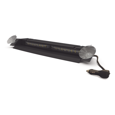 ECCO - Luz de Visera / 12-24 Vcc / Doble Cabezal LED / Dual Color / 67 Patrones / 1.3 in de Altura / SAE Class I