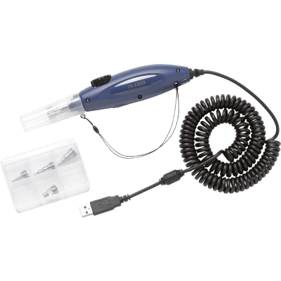 FLUKE NETWORKS - Kit de Inspección de Fibra Óptica / Sonda USB para Video / Conjunto de Puntas Adaptadoras / Limpieza y Verificación de Conectores / Prevención de Fallos por Contaminación