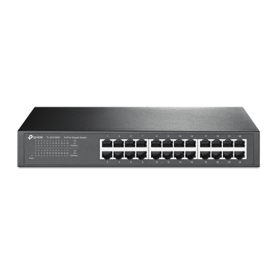 TP-LINK - Switch Gigabit no administrable de 24 puertos 10/100/1000 Mbps para escritorio/rack