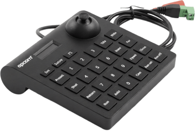 EPCOM - Mini Teclado controlador PTZ con pantalla LCD y joystick altamente resistente