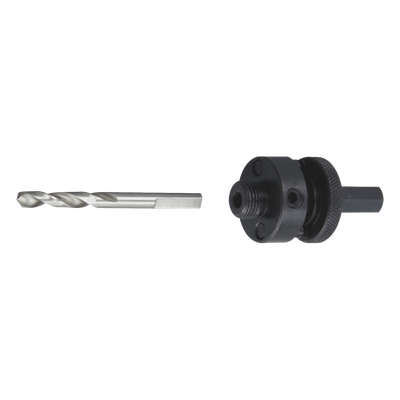 MAKITA - Adaptador para Broca Sierra / 3/8" / Compatible 3/8" y 1/2" / Brocas 9/16" a 1-1/8" / Guía de Eje Único
