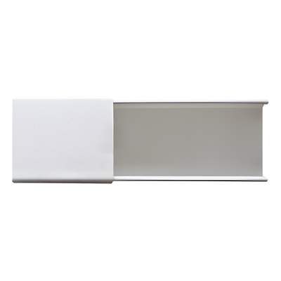 THORSMAN - Canaleta de PVC / 48 x 16 mm / 2.5 m (8.2 ft) / Auto-extinguible / Sin División / 2 Vías de Presión