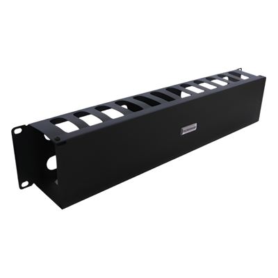 THORSMAN - Organizador de Cables Horizontal / 19" / 2UR / Acero Calibre 18 / Tapa PVC / 2.52' (30.24 in) de Profundidad