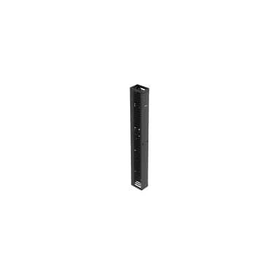 PANDUIT - Organizador Vertical PatchRunner™, Sencillo (Solo Frontal), Para Rack Abierto de 45 Unidades, 8 in de Ancho, Color Negro