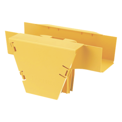 PANDUIT - Accesorio en T para Canaleta 4x4 / Conexión Horizontal a Bajada Vertical 90° / Radio de Curvatura 50.8 mm / Tapa con Bisagras / Material ABS 94V-0