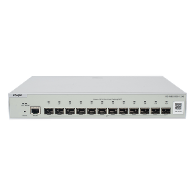 RUIJIE - Switch Administrable Full Aggregation Capa 3 / 12 Puertos SFP+ 10G / 240 Gbps / 1U / 11.81 x 9.13 x 1.73 in