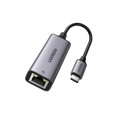 UGREEN - Adaptador de Red / USB-C 3.1 a RJ45 / 5 Gbps / 10/100/1000 Mbps / Thunderbolt 3 / Cable 10 cm (0.33 ft)