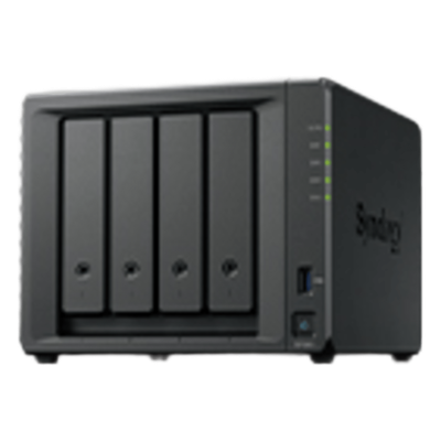 SYNOLOGY - Dispositivo de Protección de Datos / 14.5 TB Capacidad de Respaldo / RAID 5 con 4 HDD de 8 TB / RAID 1 con 2 SSD de 400 GB / Puerto 10 GbE / Inmutabilidad Anti-Ransomware