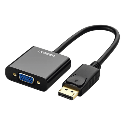 UGREEN - Adaptador DisplayPort a VGA / 1920x1200@60Hz / Chipset ANX9833 / Plug & Play / ABS Negro