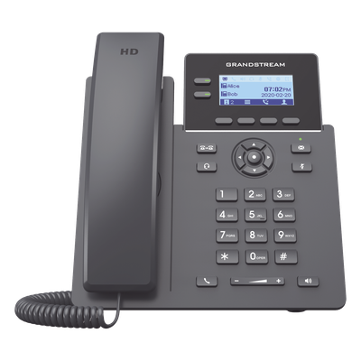 GRANDSTREAM - Teléfono IP Wi-Fi / Dual Band 2.4/5 GHz / 2 Líneas / 4 Cuentas SIP / Conferencia 5 Participantes / EHS