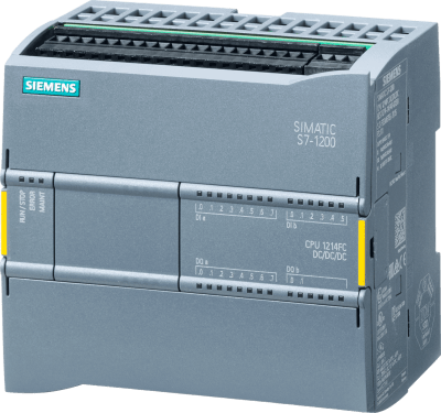 SIEMENS - PLC Seguro SIMATIC S7-1200F / CPU 1214 FC DC/DC/DC / 14 DI 24V + 10 DO 24V + 2 AI 0-10V / 200 KB Memoria / PROFINET / SIL 3 PLe / Certificaciones Internacionales