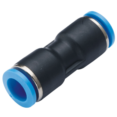 TITAN-AUTOMATION - Conector Neumático de Inserción / Unión Recta / Diámetro Exterior Tubo 12 mm / Aplicaciones Neumáticas Industriales