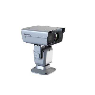 HIKVISION - PTZ Punta de Poste IP Dual / Lente Térmico 100 mm (640 X 512) / Lente Óptico 56X Zoom (4 MP) / 800 mts IR Laser / 36 VCC / IP66 / Recubrimiento Anticorrosivo