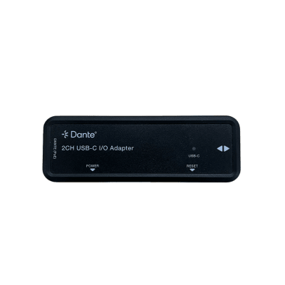 EPCOM PROAUDIO - Extensor de Audio Dante® 2CH USB-C I/O Adapter | HDMI 1.4 | 4K@30Hz | Audio 7.1CH HD | USB-C | PoE | Dante® Controller | Latencia Configurable 1-5ms | ESD Protección IEC 61000-4-2