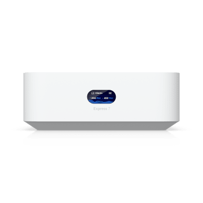 UBIQUITI - UniFi Express UX7 Cloud Gateway Compacto con WiFi 7, Ejecuta UniFi Network, Alimenta una Red Completa o Funciona como Punto de Acceso