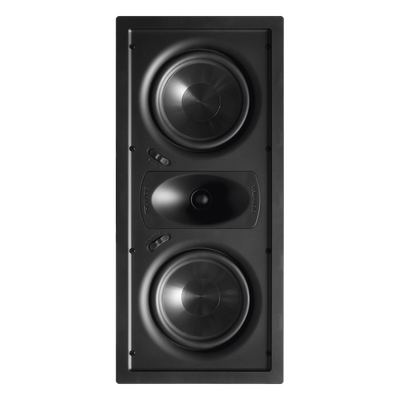 TRUAUDIO - Altavoz LCR de pared / Woofers dobles 6.5'' / Tweeter seda 1'' / 125W / 8Ω / 21.6 ft / 22° guía de ondas