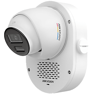 HIKVISION - Cámara Turret TURBOHD 2 Megapixel (1080p) / Imagen a Color 24/7 con Apertura F1.0 / Audio Bidireccional y Sirena / Luz Blanca e IR 40 m (131.2 ft) / IP67 / Smart-Hybrid Light / 3D DNR